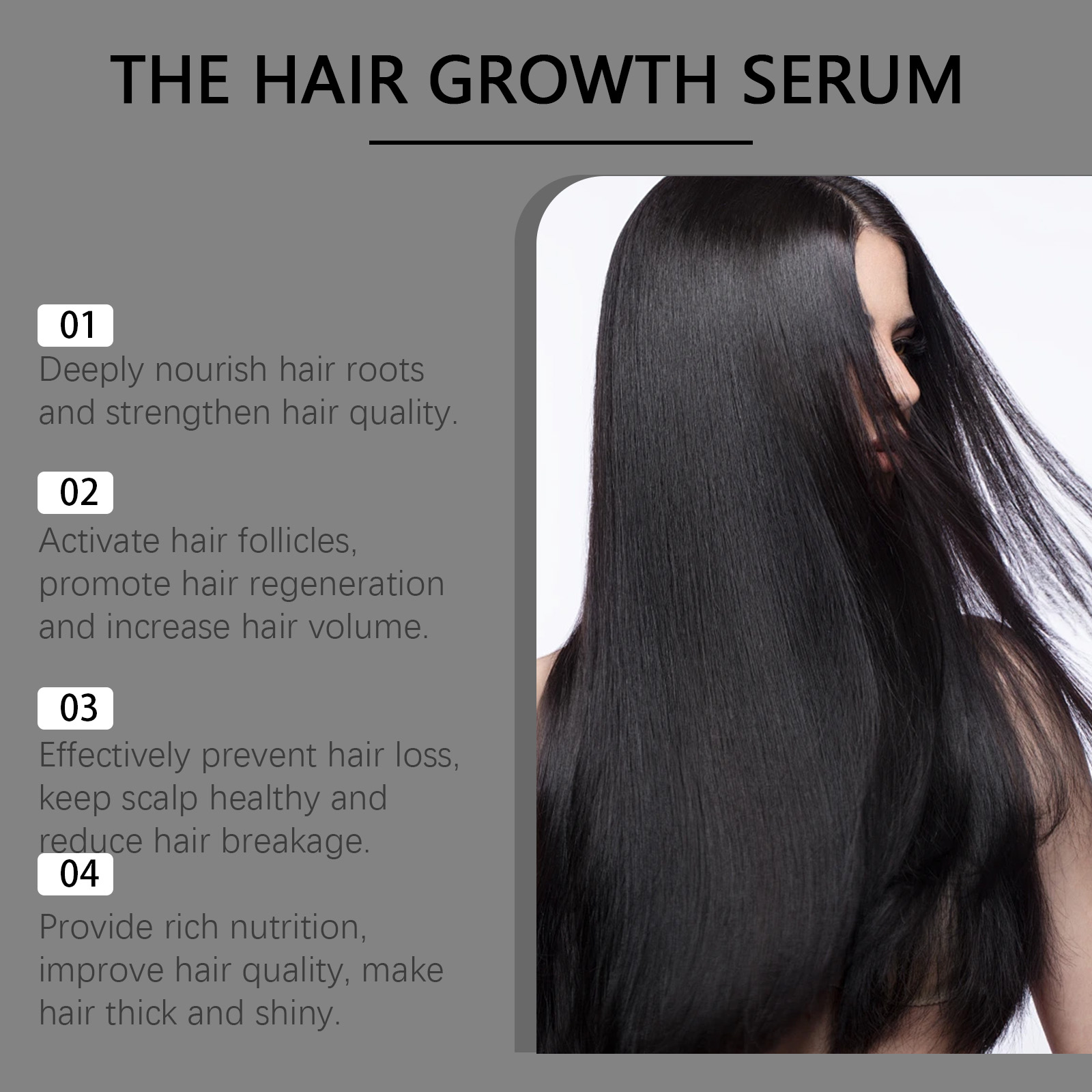 Hair Care Essence Nourishes Hair Follicles Improves Hair Texture Moisturizes Scalp Revitalizes Shiny Tresses