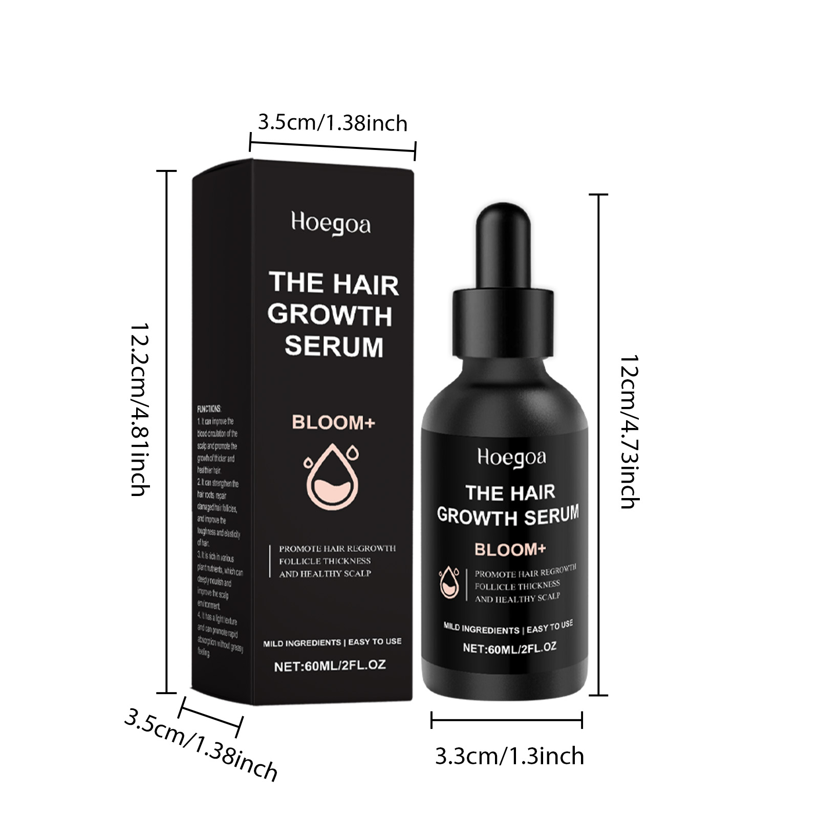 Hair Care Essence Nourishes Hair Follicles Improves Hair Texture Moisturizes Scalp Revitalizes Shiny Tresses