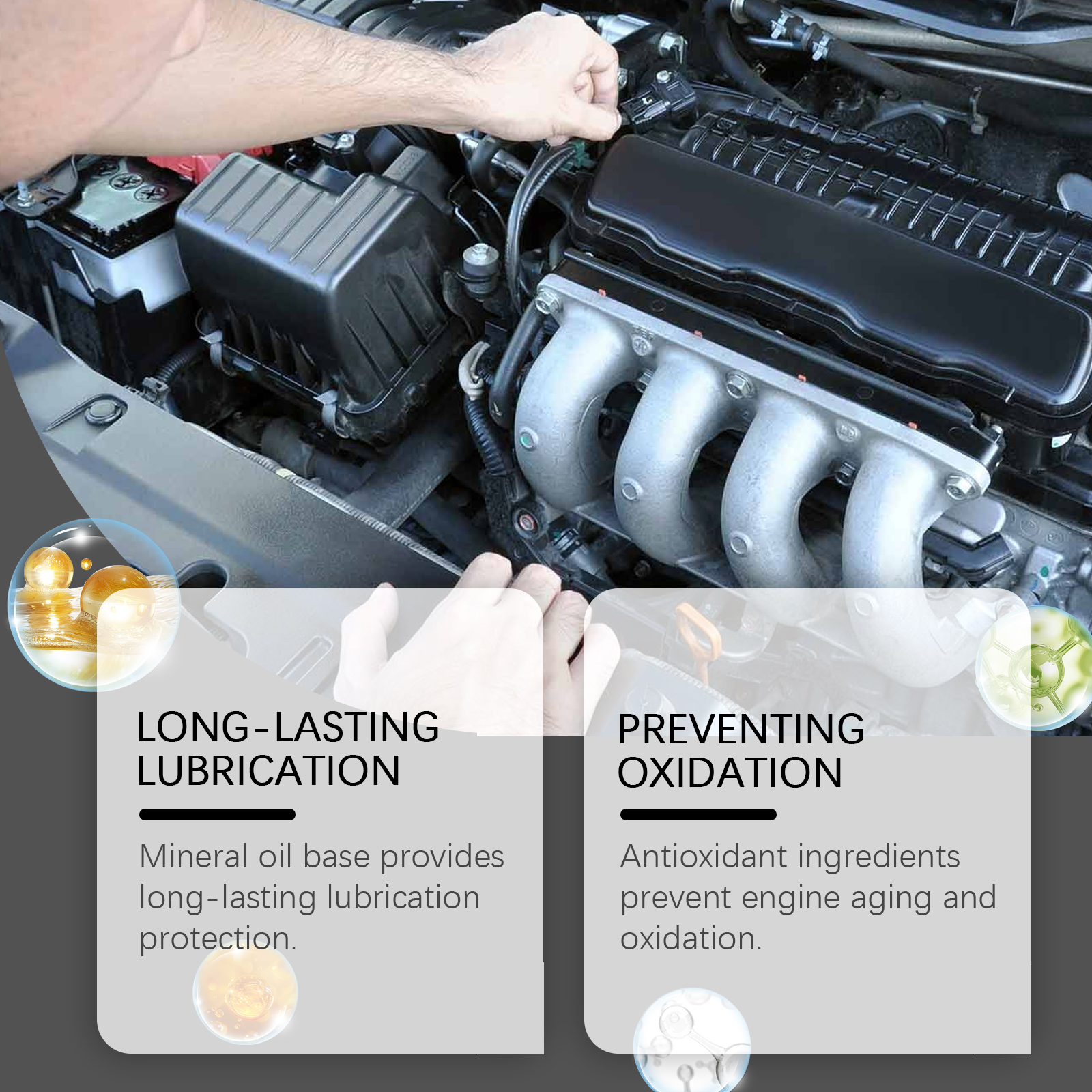 Engine Antiwear Protectant Reduce Noise Stabilize Vibration Anti Rust Car Engine Maintenance Protectant