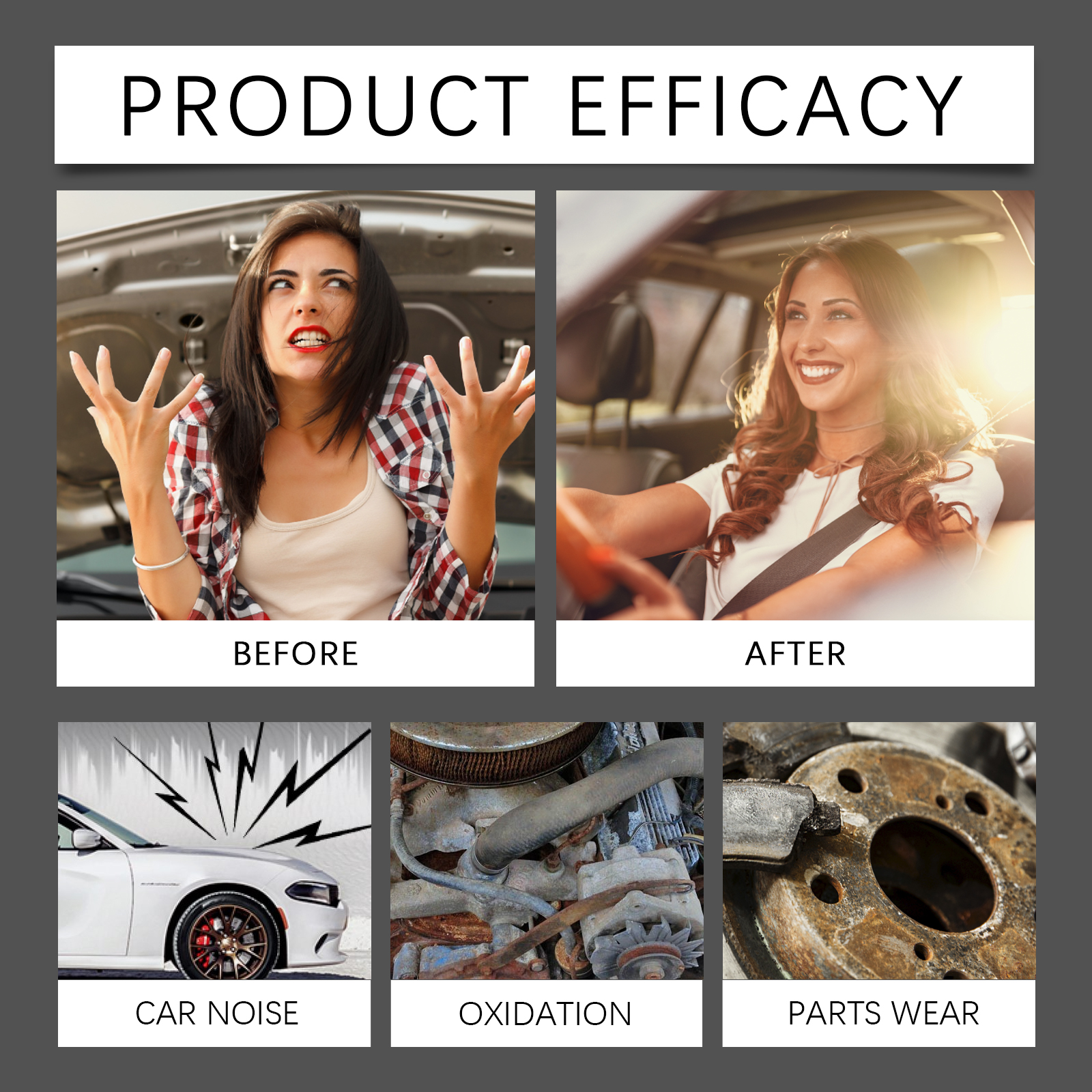 Engine Antiwear Protectant Reduce Noise Stabilize Vibration Anti Rust Car Engine Maintenance Protectant