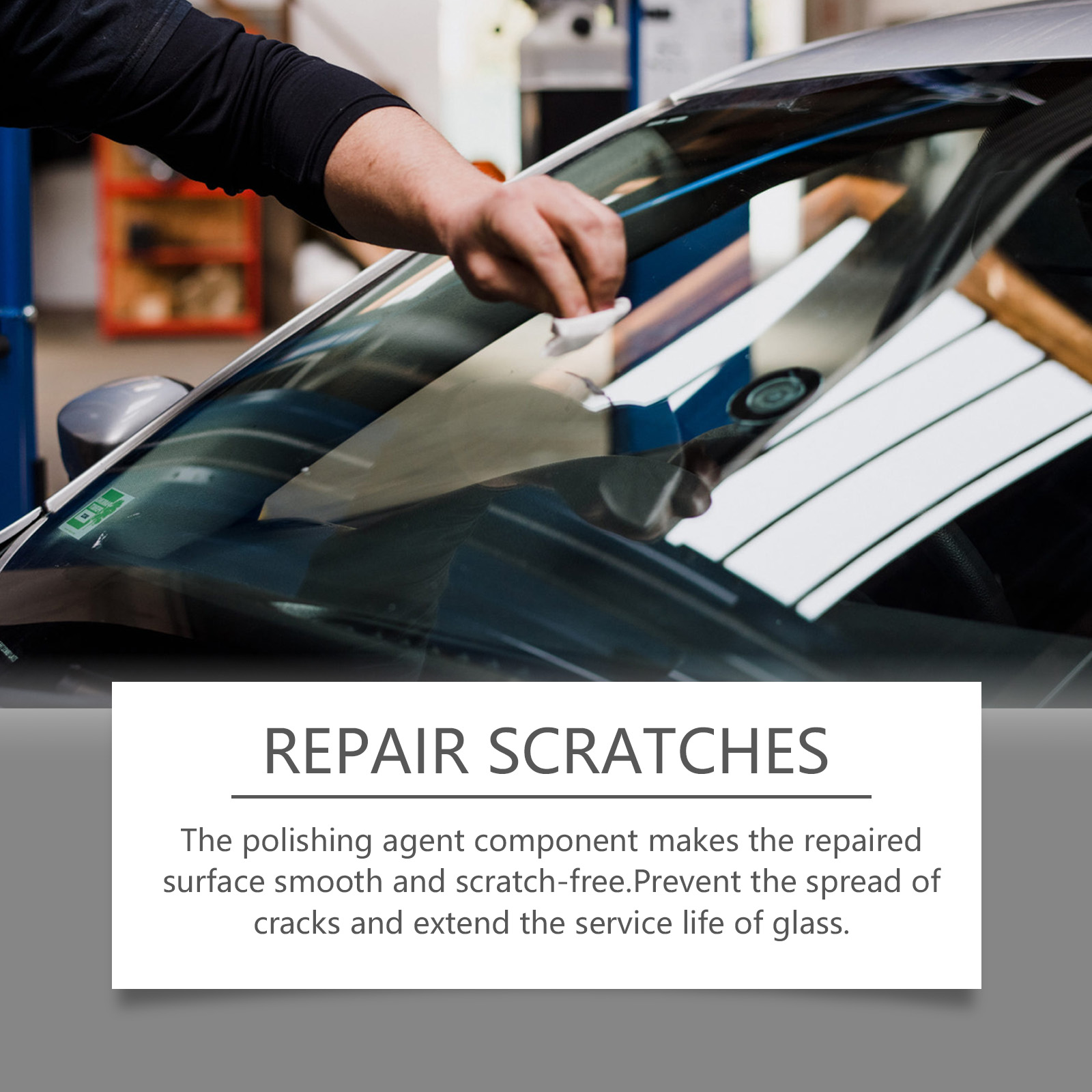 Glass Crack Repair Kit Nanotechnology Windshield Chip Repair Resin For Car Glass Restoration 1 Set