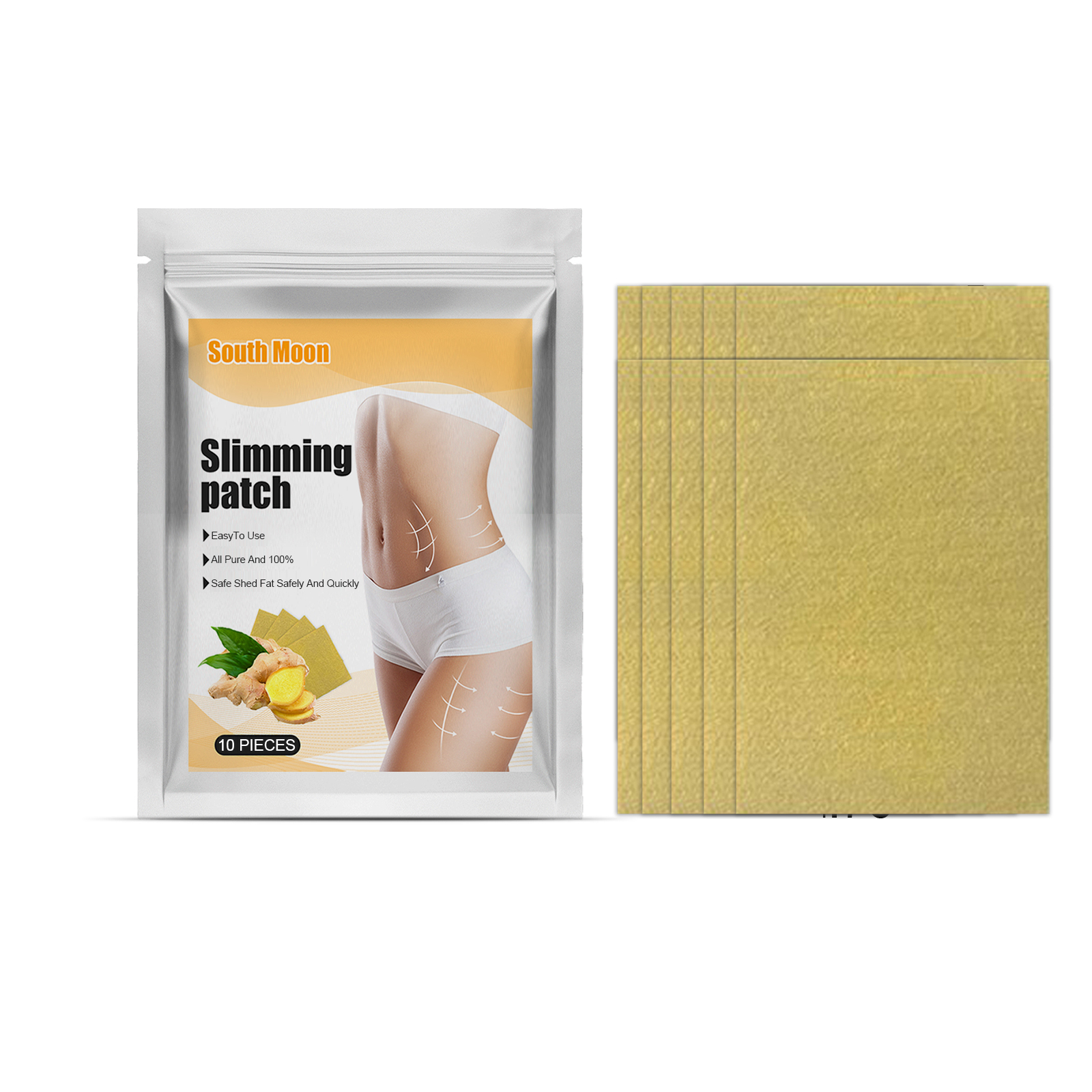 Ginger Body Shaping Patch Lightweight Breathable Firming For Daily Use Skin Comfort And Care 1 PCS