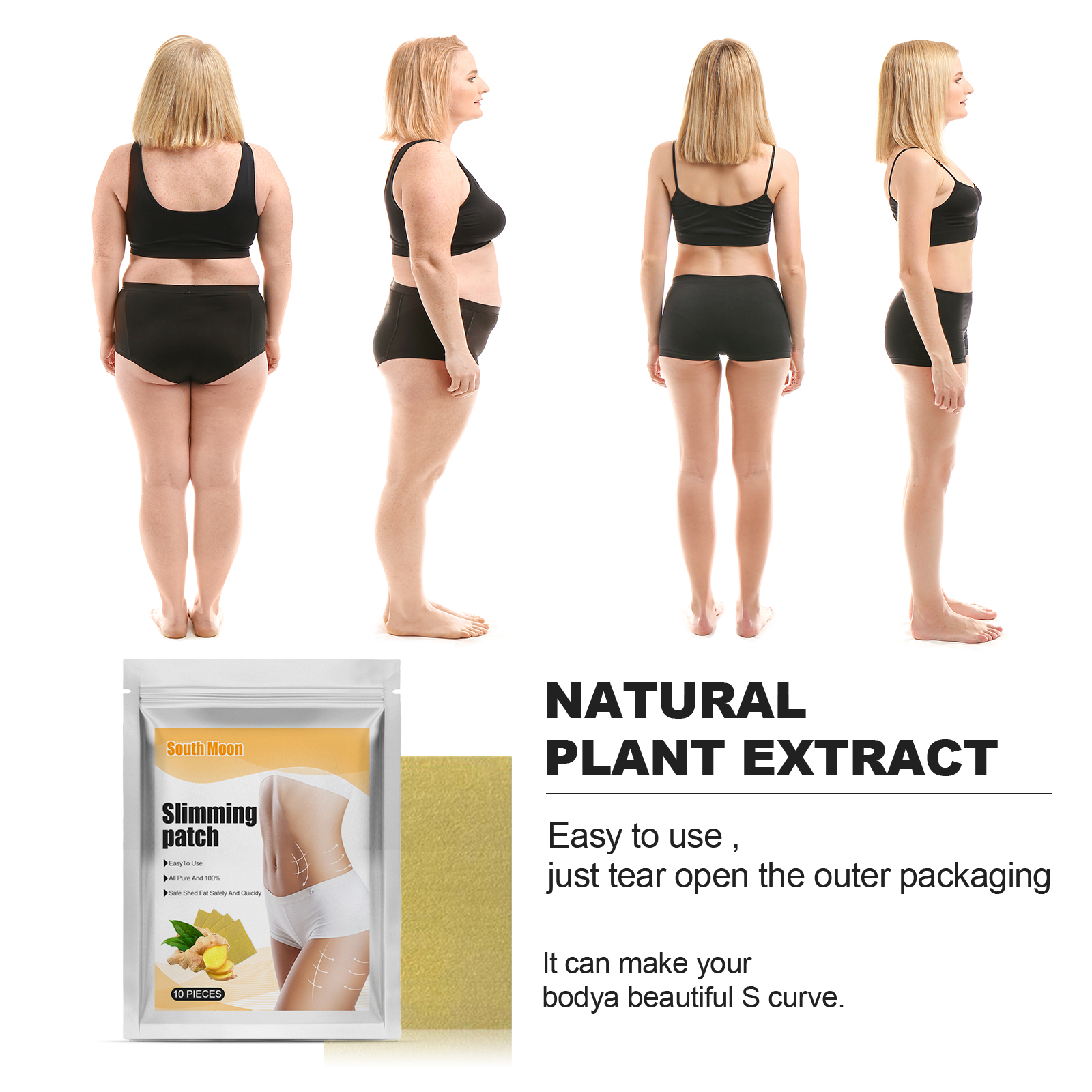 Ginger Body Shaping Patch Lightweight Breathable Firming For Daily Use Skin Comfort And Care 1 PCS