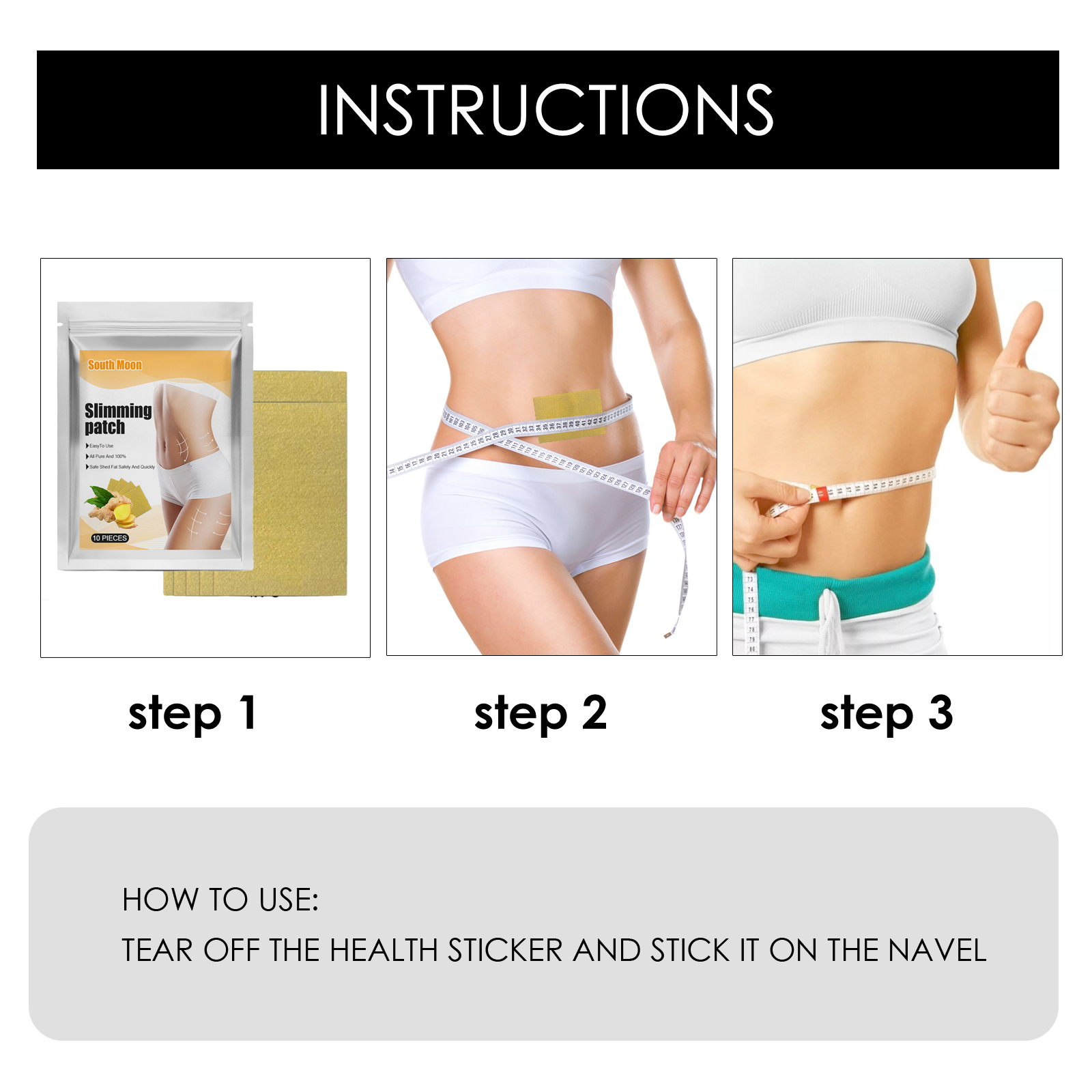 Ginger Body Shaping Patch Lightweight Breathable Firming For Daily Use Skin Comfort And Care 1 PCS