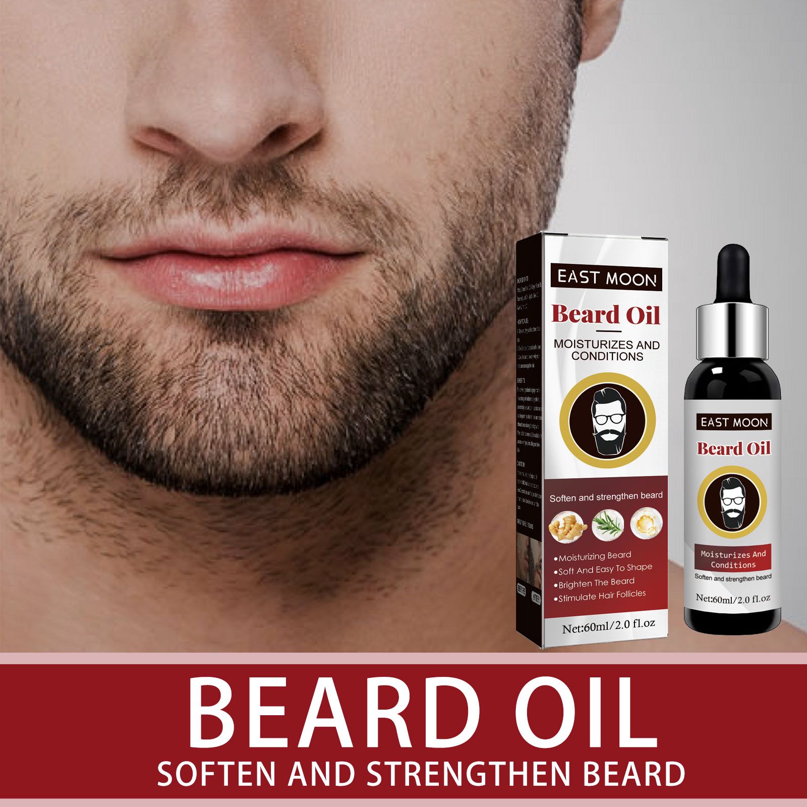 Beard Care Oil For Men Nourishing Strengthening And Softening Daily Grooming Treatment