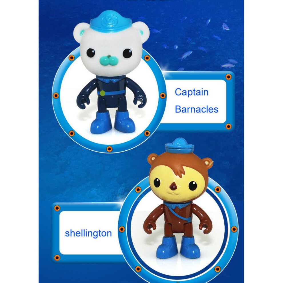 8pcs The Octonauts Action Figures Toys Captain Barnacles Medic Peso Kids Gifts