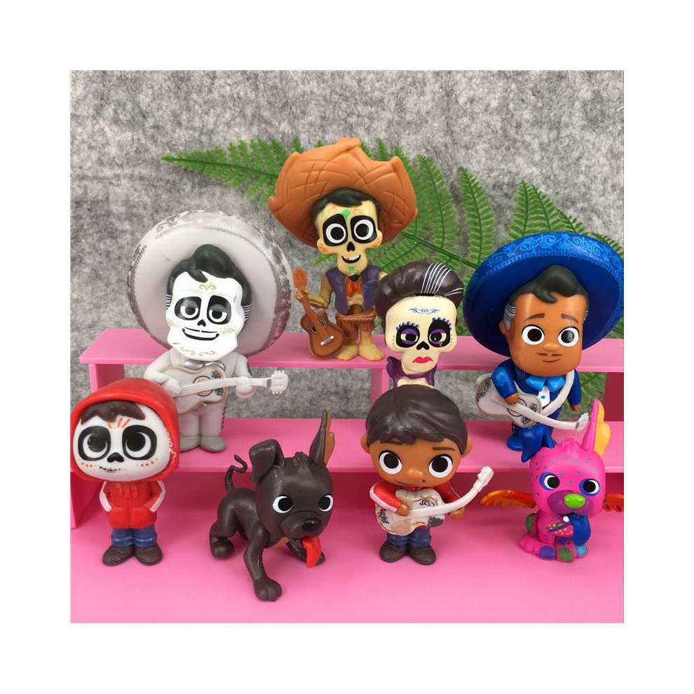 8pcs Coco Movie Miguel HECTOR Action Figure Toys