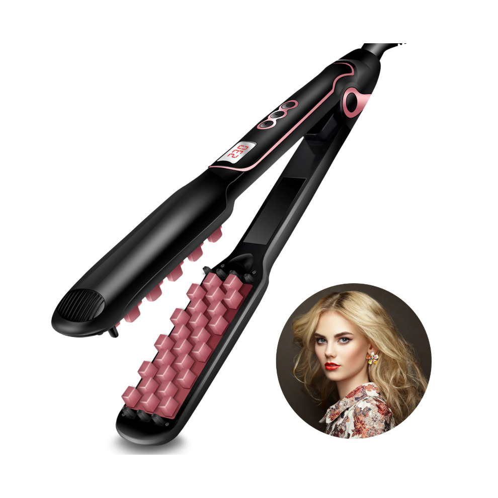 Hair Straightener Hot Comb Hair Volumizing Iron Brush Comb 2 in 1