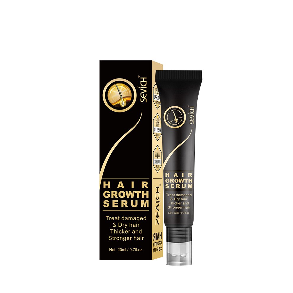 Sevich Hair Growth Oil Ginger Extract Growing Serum Prevent Hair Loss Care Scalp Massage Roller Treatment Thickener Essence 20ml
