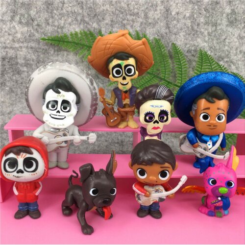 8pcs Coco Movie Miguel HECTOR Action Figure Toys