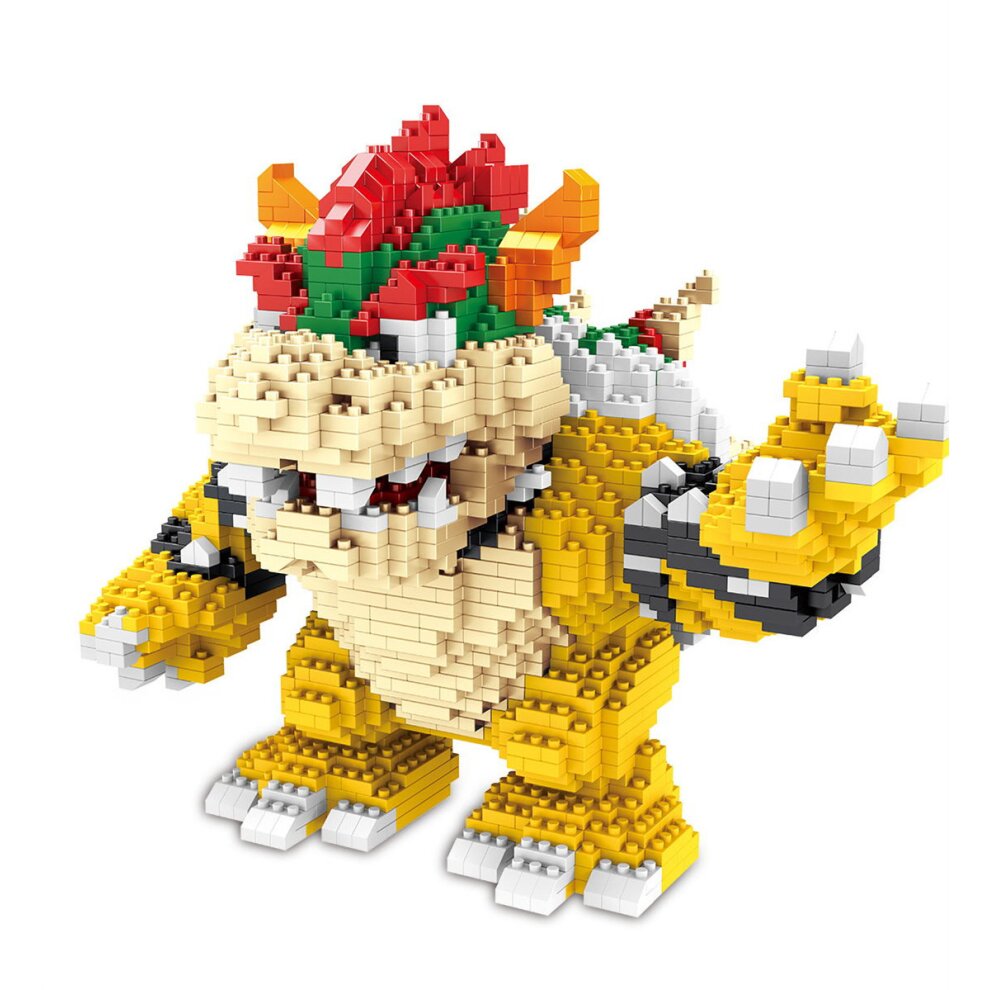 Bowser Building Blocks Puzzle Micro 3D Figures Educational Brick Toys