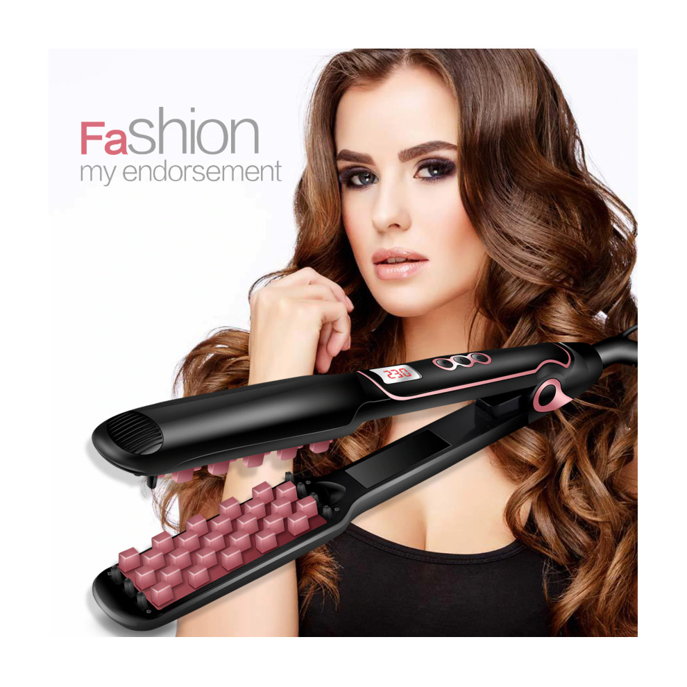 Hair Straightener Hot Comb Hair Volumizing Iron Brush Comb 2 in 1