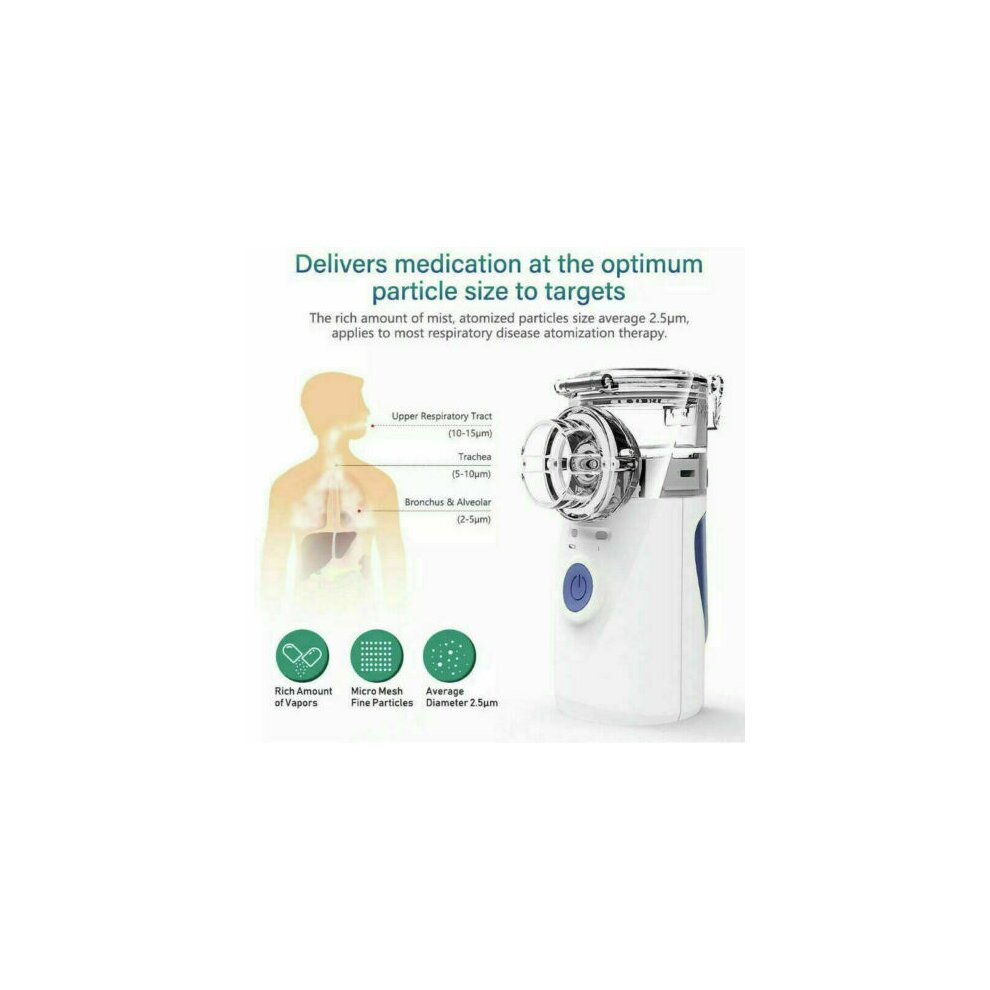 Portable Mini Nebulize Machine Ultrasonic USB Rechargeable Inhaler