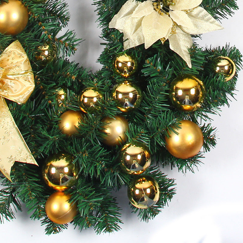 (Blue) Christmas Garland Decorations Christmas Wreath Garlands with LED Lights Artificial Decor Vine Wreath Garland for Stairs Fireplaces Doors Xmas Tree Garden Yard Christmas Decoration Indoor Outdoor