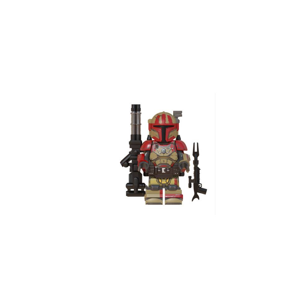 Star Wars Minifigures Building Blocks Toys Set Compatible Lego Clone Wars Mandalorian Troopers Action Figures with Weapons 8pcs Pack for Boys Kids Movies Fans Collection and Gifts Birthday Party Decoration Cake Toppers Moive Toy for Room Decor