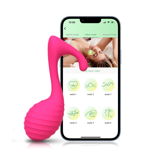 G-Spot Vibrator Long Distance Control Vibrators for Women Wearable Vibrating Egg for Public Wireless Adult Sex Toys for Couples Remote Control by APP Pink