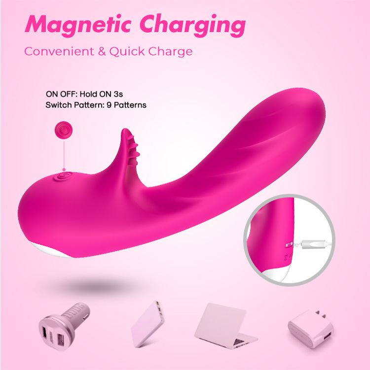 Rabbit Vibrators Sex Toys Realistic Dildo Adult Sensory Toys Stimulator Clitoris Wand Egg G spot Massager 9 Vibration Modes Men Women and Couple Masturbating Tool Travel Size