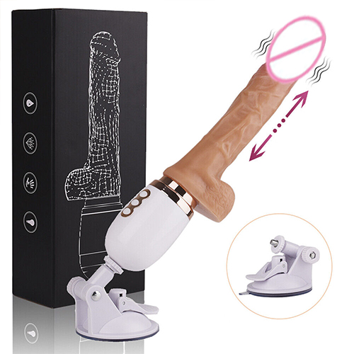 Automatic Thrusting Dildo Vibrator Masturbator Sex Machine Gun Sex Toy G-Spot Massager for Women Wireless Remote Control Hands-Free Heating with Strong Suction Cup