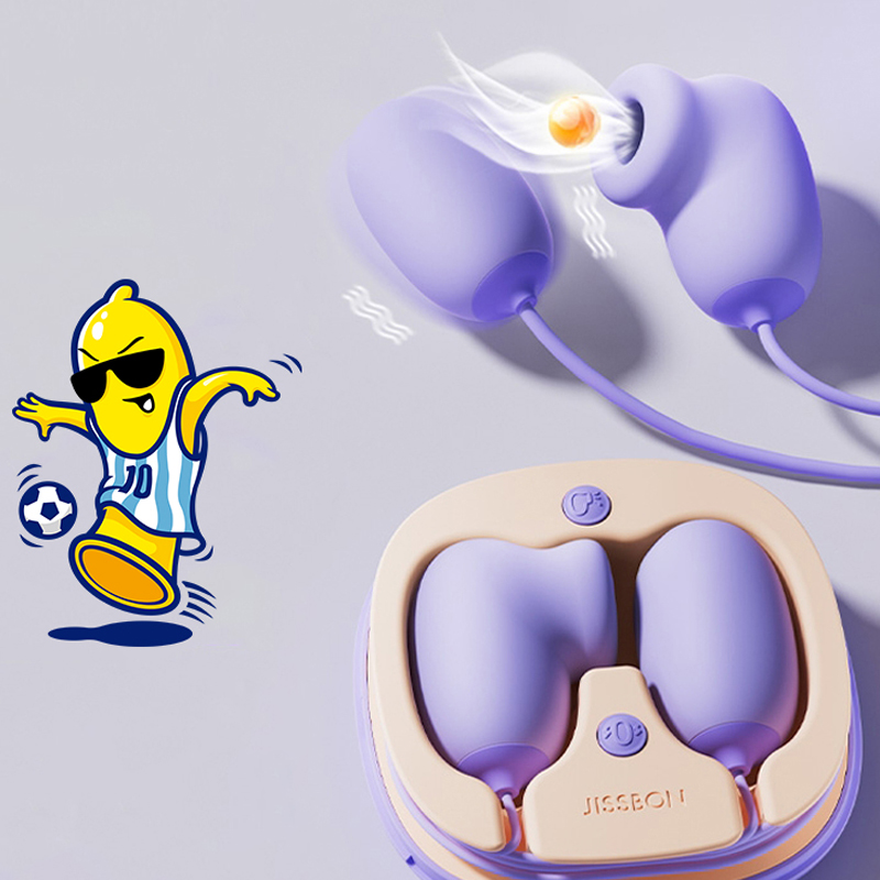 JISSBON Clit Vibrator Vacuum Sucking Woman Sex Toy 2 In 1 Egg Vibrator G-Spot Nipple Stimulation Vibrating Massager Adult Toys