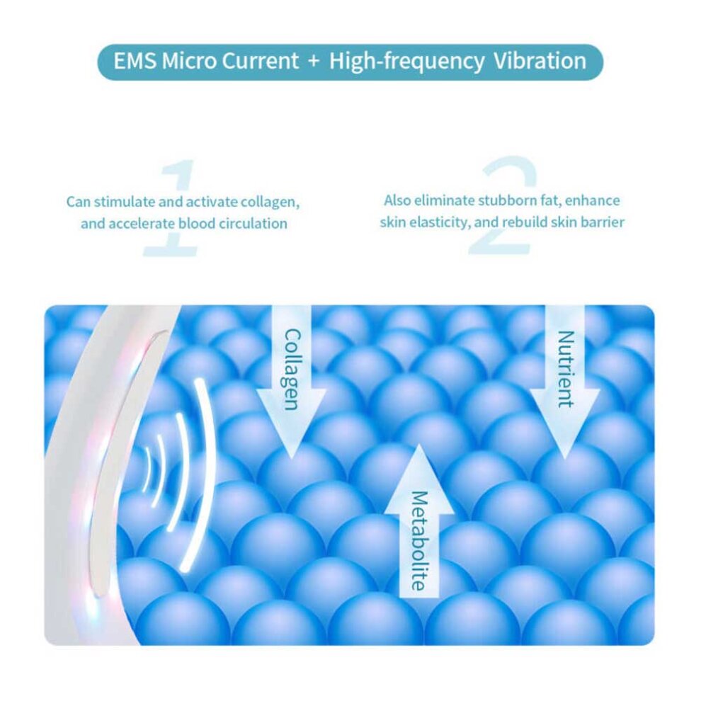 Electric V-Face Shaping Massager EMS Face Lifting Slim Double Chin Removal Device