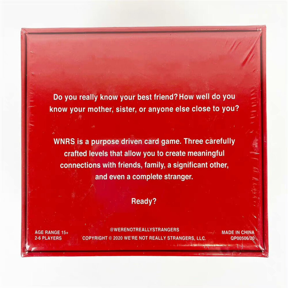 Were Not Really Strangers Family Friendly Interactive Conversation Icebreaker Card Game