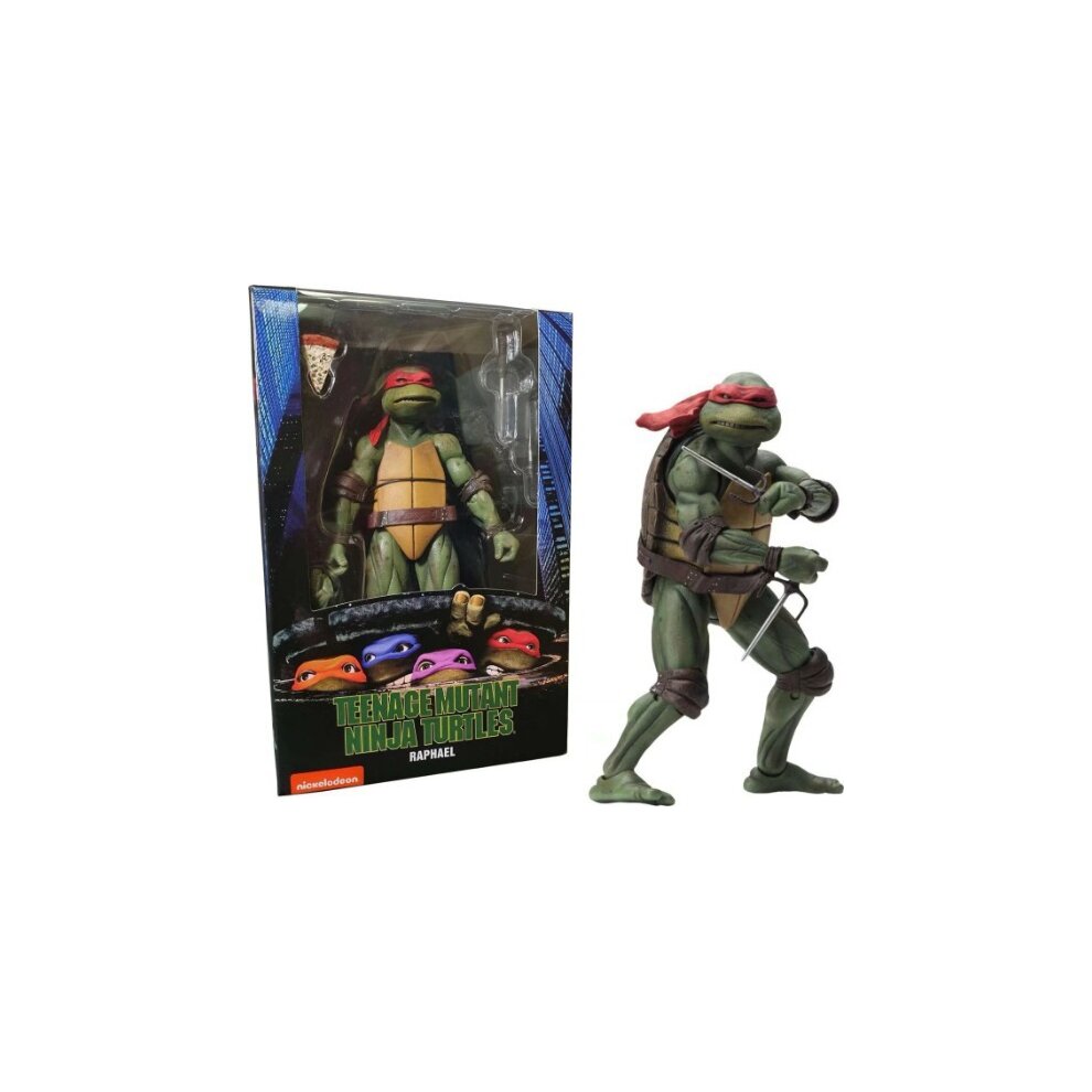 (Michelangelo) NECA Teenage Mutant Ninja Turtles 1990 Movie TMNT Action Figure Movie Theme Toy Gift for Boys and Fans
