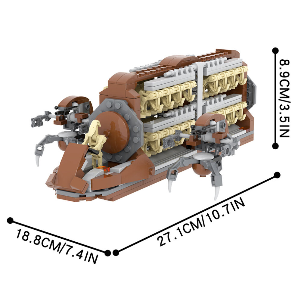 Spaceship Construction Set with 32 Pieces Battle Droid Mini Figures for Children Building Block Toy Gift