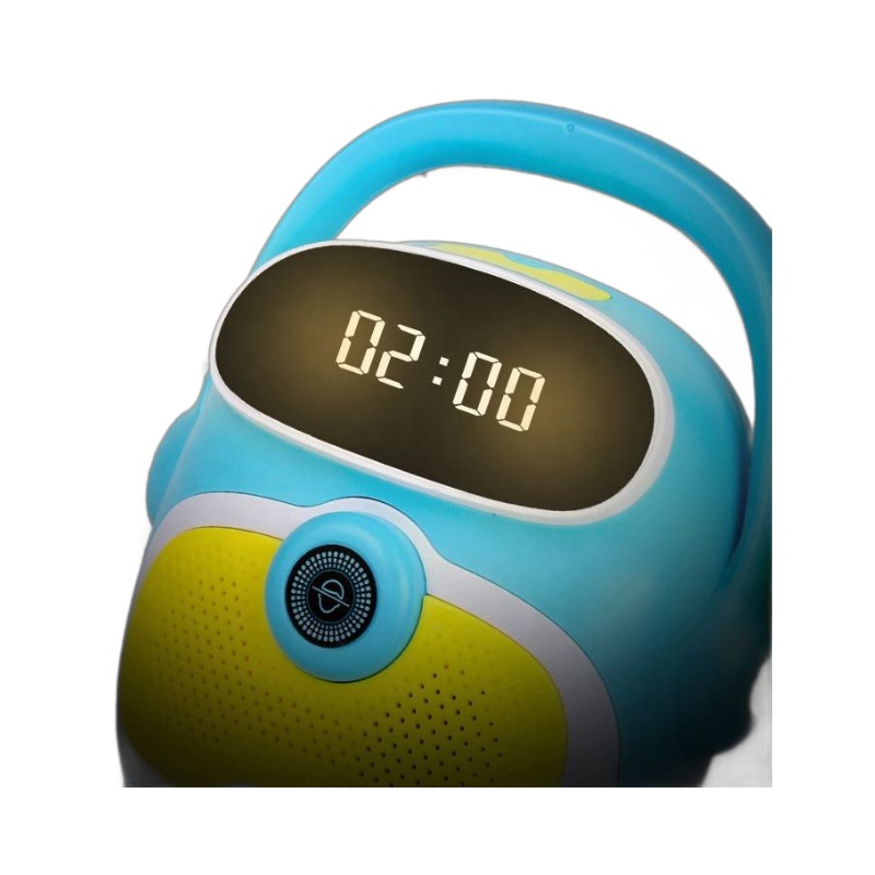 (Blue) Karaoke Machine for Kids Facial Recognition Bluetooth Rechargeable Toddler Microphones Toy for Singing Great Boys Girls Birthday Gift