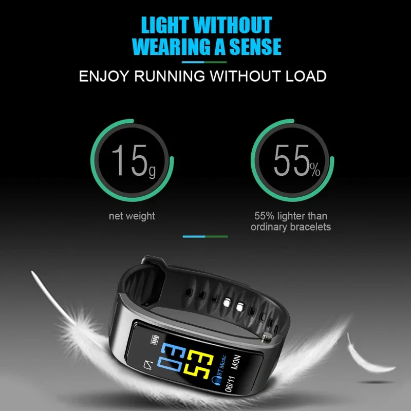 Wireless Bluetooth Earphone Smart Watch Ear Buds Health Tracker Pedometer Bracelet Smart Wristband Bluetooth Headset