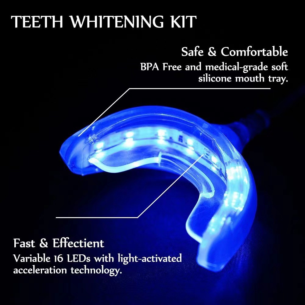 Teeth Blue Light Whitening Kit Lamp Instrument Universal Interface Portable Rechargeable Blue Light Oral Care Lamp Tool