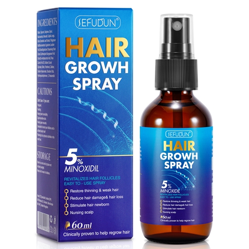 Hair Growth Spray Hair Serum For Men And Women Hair Oil Makes Hair Smoother Thicker Healthier Repair Baldness Thicken Strengthening Hair Loss Treatment 60ML