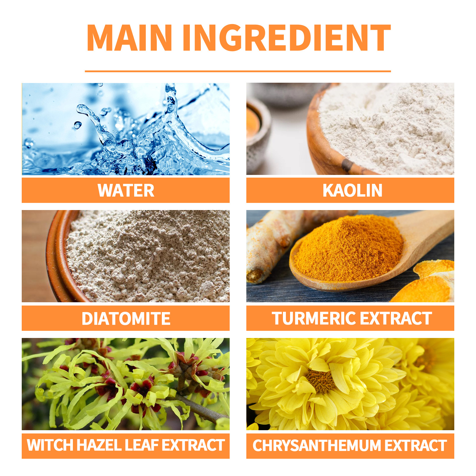 Organic Turmeric Face Mask Stick Deep Cleaning Shrink Pores Hydration Moisturizer Blackhead Remover Acne Scars Reduction Exfoliating Facial Care Mask.