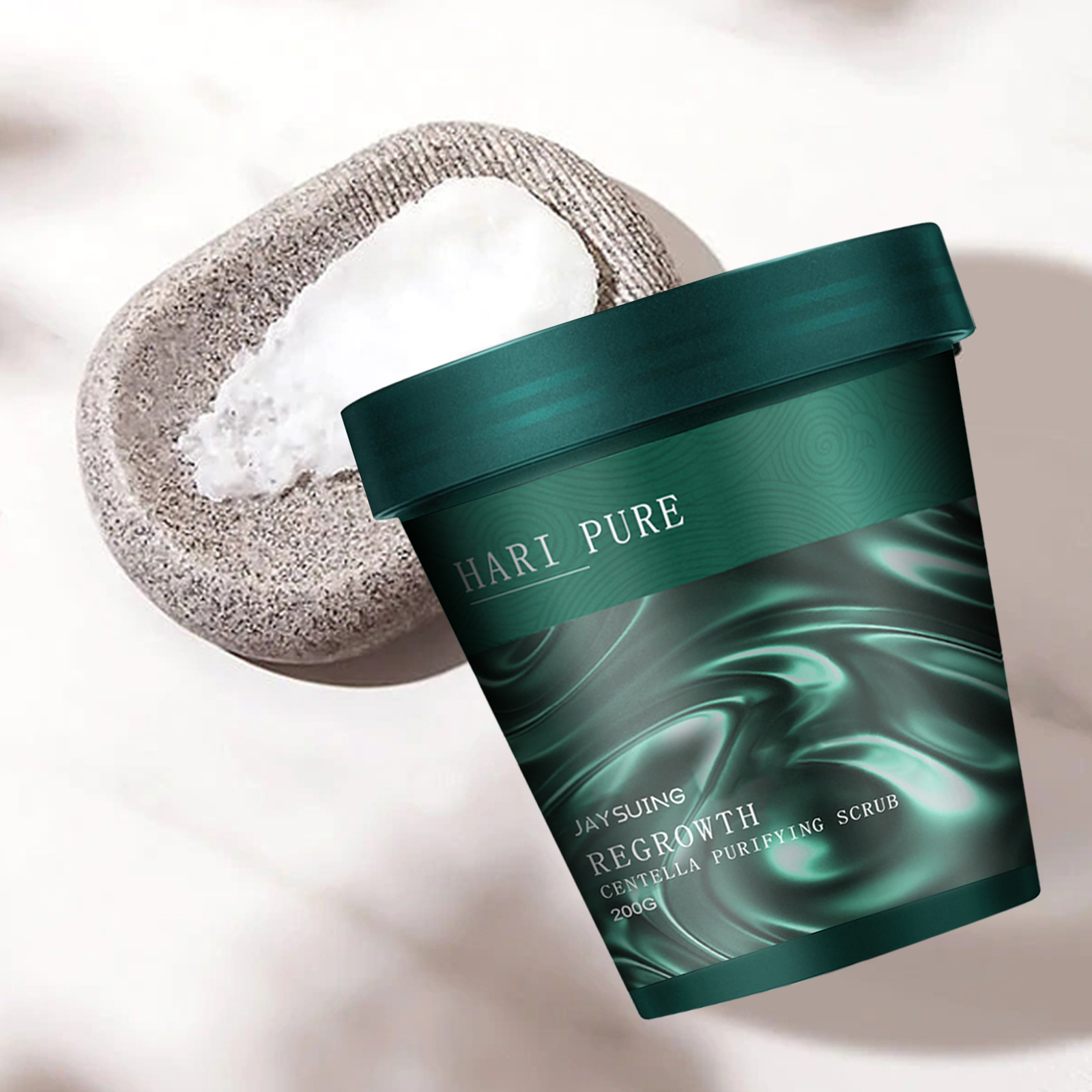 Centella Exfoliating Scrub for Hair Oil Control Deep Cleansing Dandruff Removal Repair Damaged Hair Scalp Massage Scrub Cream