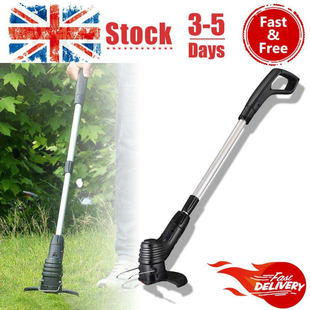Electric Cordless Grass Trimmer Garden Weed Strimmer Rechargeable