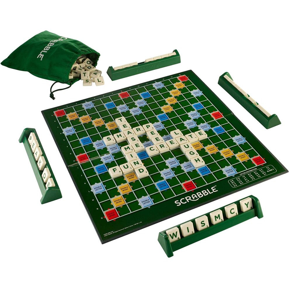 Classic Scrabble Original Word-Forming Board Family Fun Game