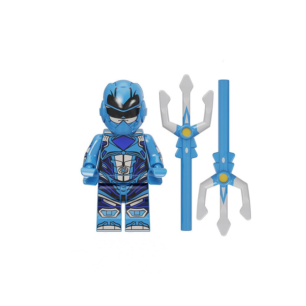 7Pcs Mighty Morphin Power Rangers Building Block Minifigures Toys Fit Lego