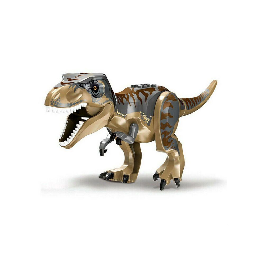Jurassic Dinosaurs Minifigures Dinosaur Figure Big Size Indominus T Rex Blocks Building Block Toys 2Pcs Educational Dinosaur Toy Large Figures Set for Toddler Learning Girl and Boy