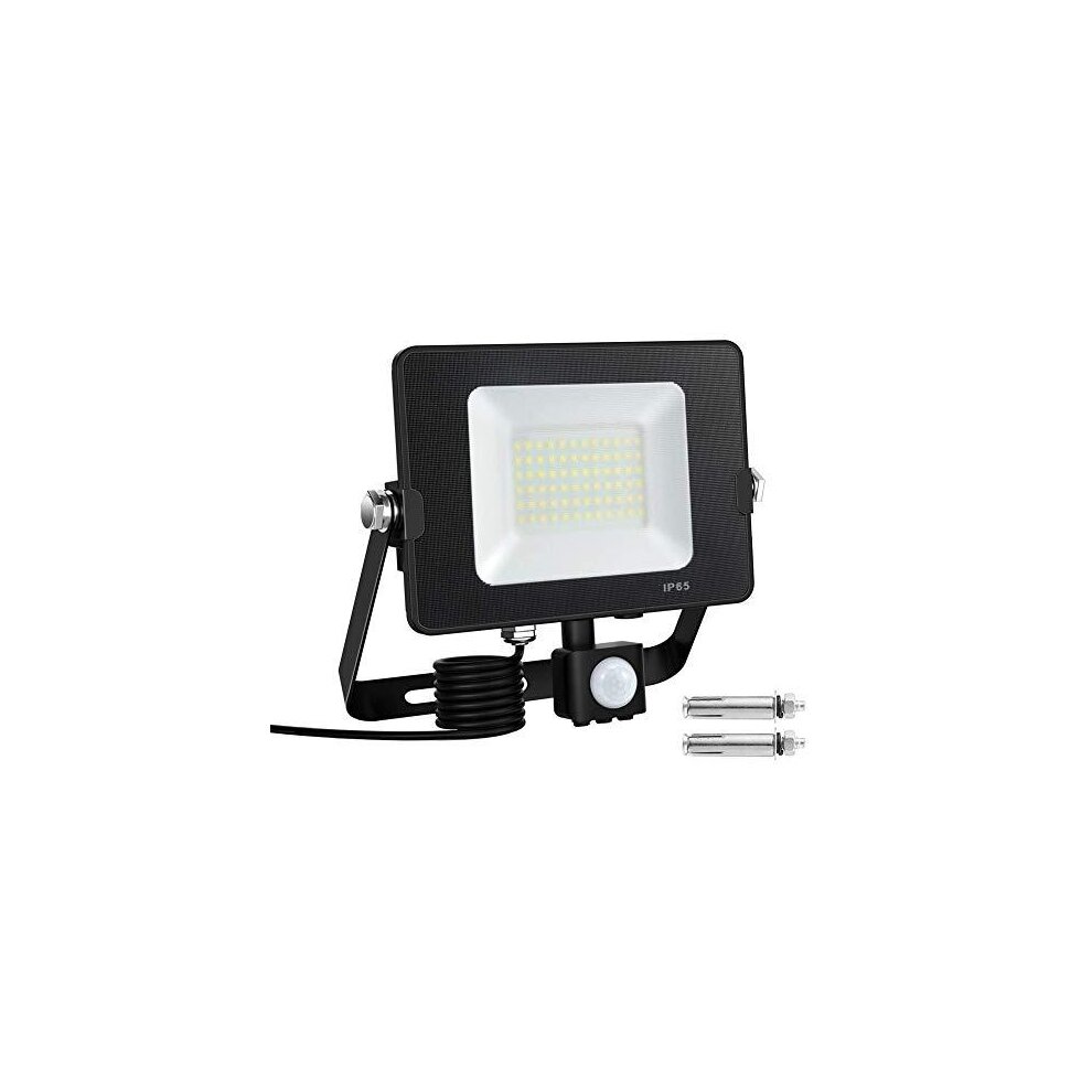 Motion Sensor Security Light, Kanavi 50W 5000Lumens 6000K LED Floodlights with PIR Senso