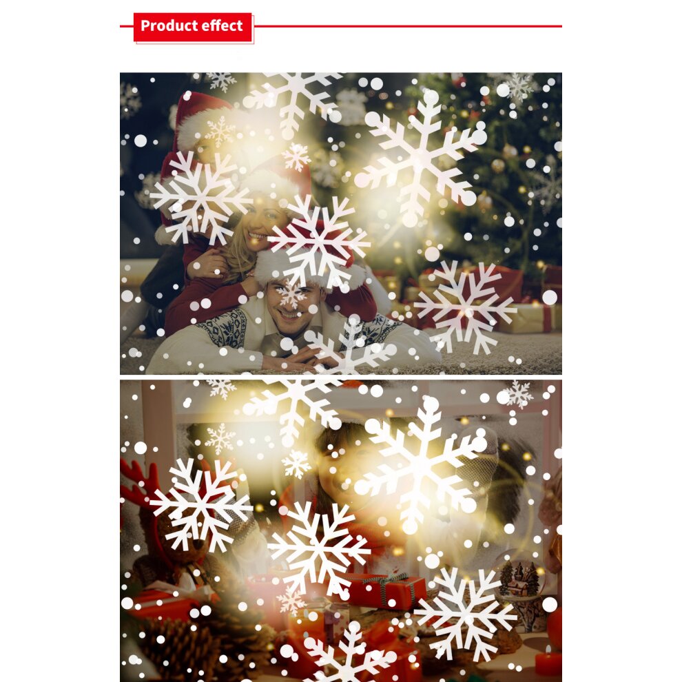 LED Christmas Projector Lights Snowflake Projector Lamps for Indoor Home Wedding Halloween Xmas Party Decorations Festival Use