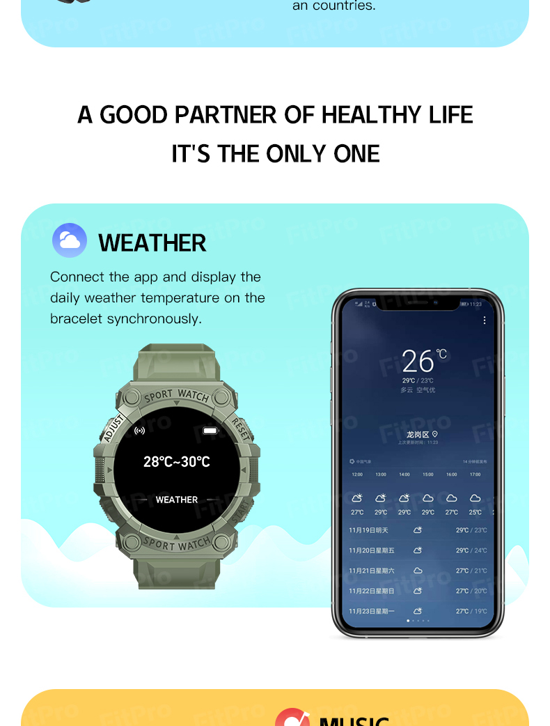 (Pink) Smart Watch Men Sports Smartwatch Access Control Calls Temperature Heart Rate Detection Sport Smartwatch