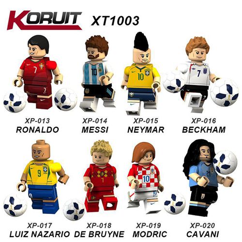 8PCS Minifigures World Cup Football Team Building Block Toy Fit Lego