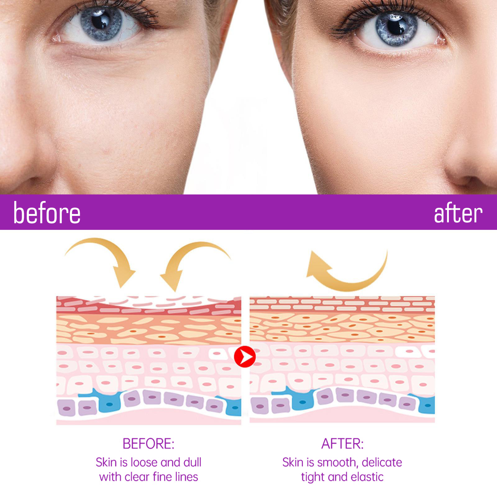 Retinol Firming Cream Anti Aging Wrinkle Moisturized Whitening Skin Lifting Firming Rejuvenating Facial Skin Care Massage