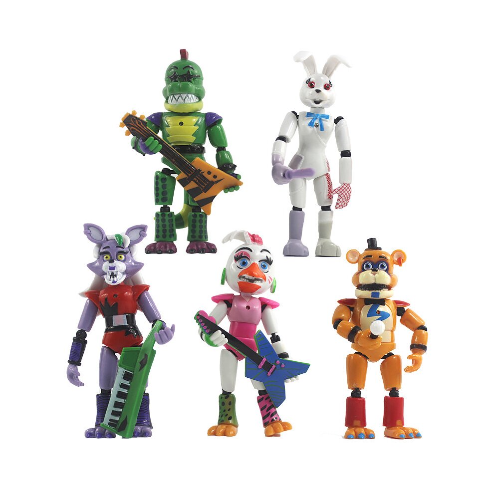 FNAF Five Nights At Freddys Action Figure Security Breach Toys Collectible Toy Set