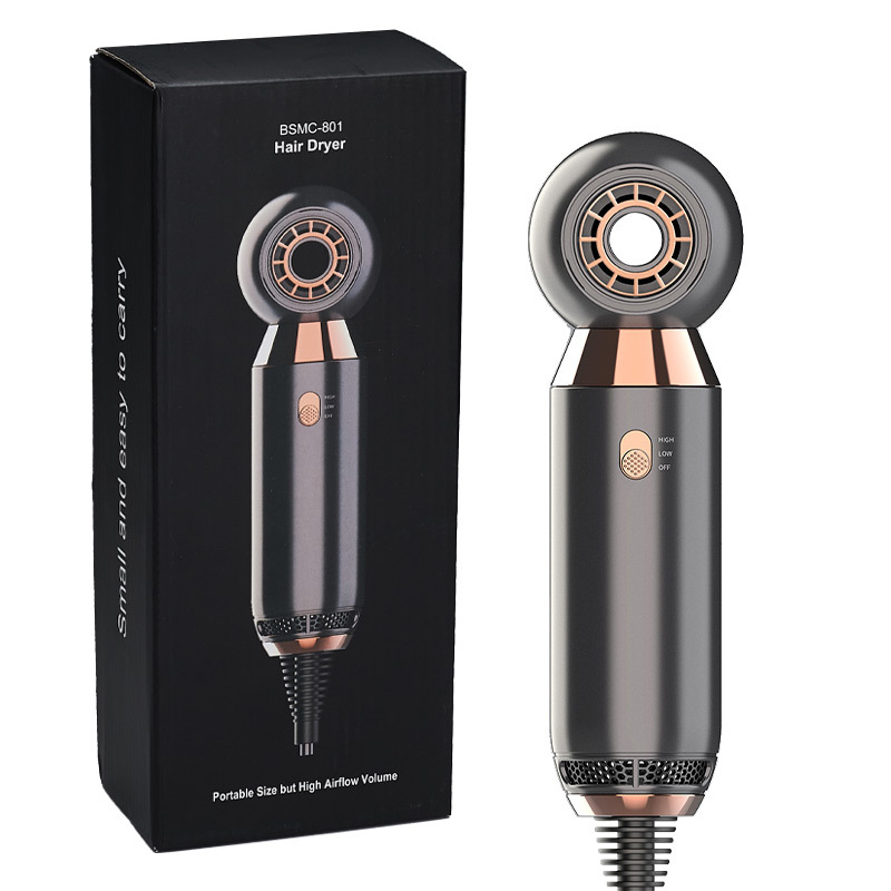 Leafless Hair Dryer Fast Dry Dryer with 360° Magnetic Suction Nozzle Lightweight Fast Drying Blow Dryer for Travel Salon Home Gift