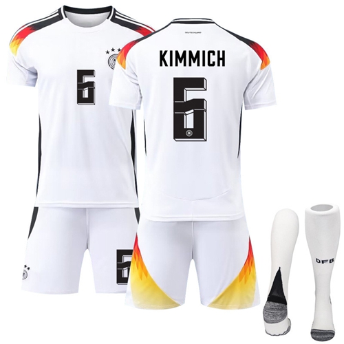 Football Kits Kids No. 6 Kimmich UEFA EURO 2024 Tracksuit Germany Home Soccer Jersey Boys Activewear Soccer Kit Football Training Shirts Shorts Socks