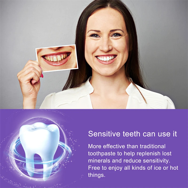 Teeth Whiteners Teeth Whitening Mousse Toothpaste Yellow Teeth Cleaning Removing Bad Breath Stain Oral Keep Fresh Tooth Whitening Care Product 30ml