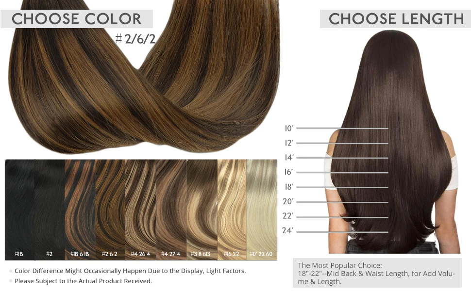 (14inch 75g) Clip In Human Hair Extensions Straight Natural Light Brown Honey Ombre Balayage Black Hair Pieces For Women Clip-in Full Head