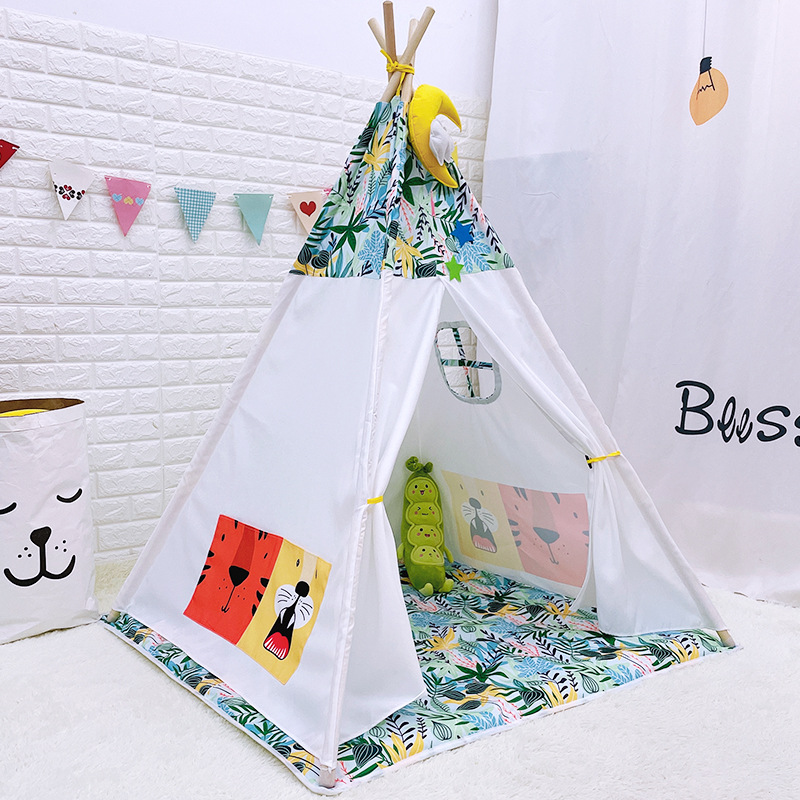 Ins White Kids Folding Playhouse Play Tent Toddler House Indoor Outdoor