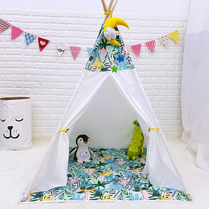 Ins White Kids Folding Playhouse Play Tent Toddler House Indoor Outdoor