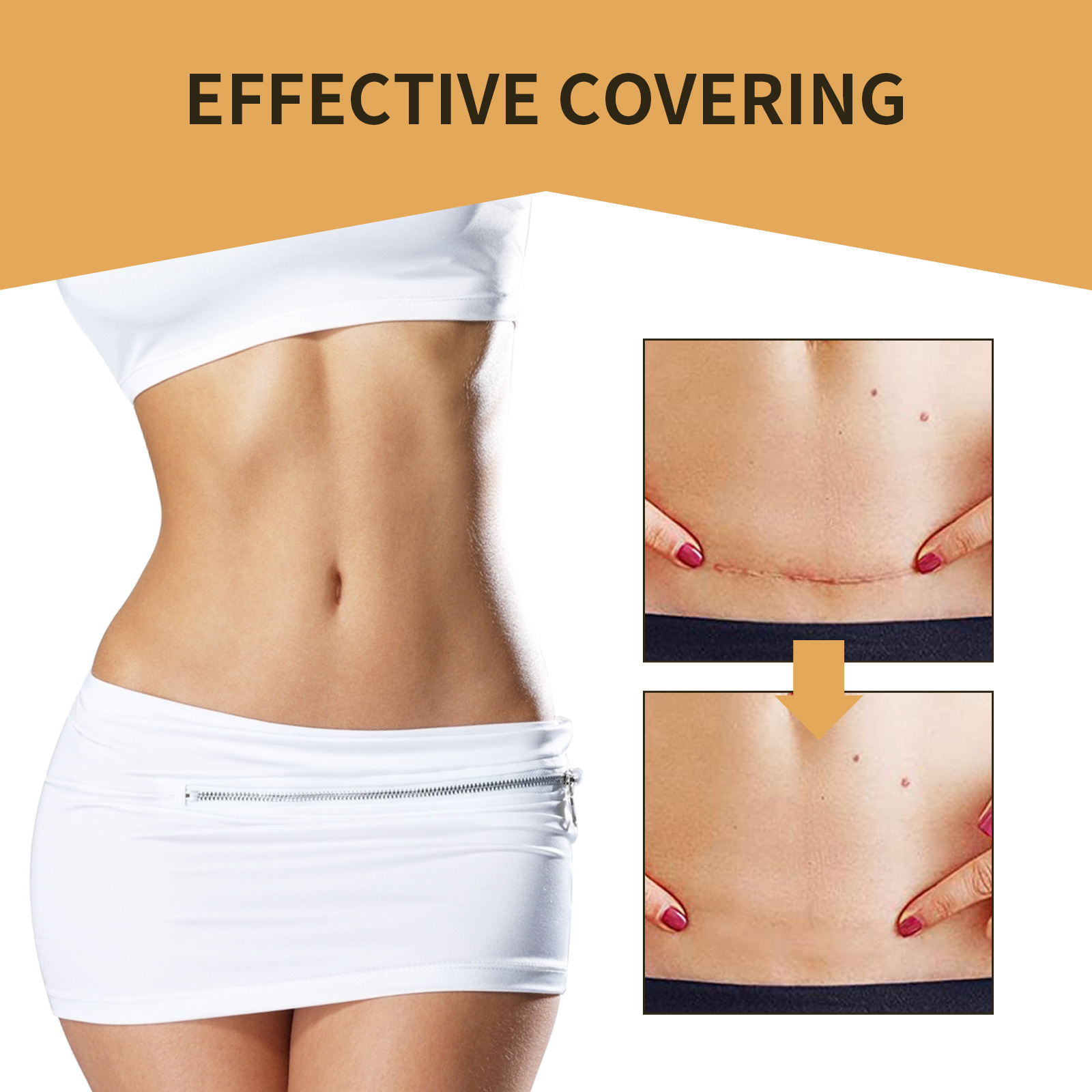 (6patch Boxed) Tattoo Concealer Patch Covering Patch Scar Patch Body Birthmark Conceal Skin Color Invisible Waterproof Long Lasting Tattoo Flaw Cover Stickers